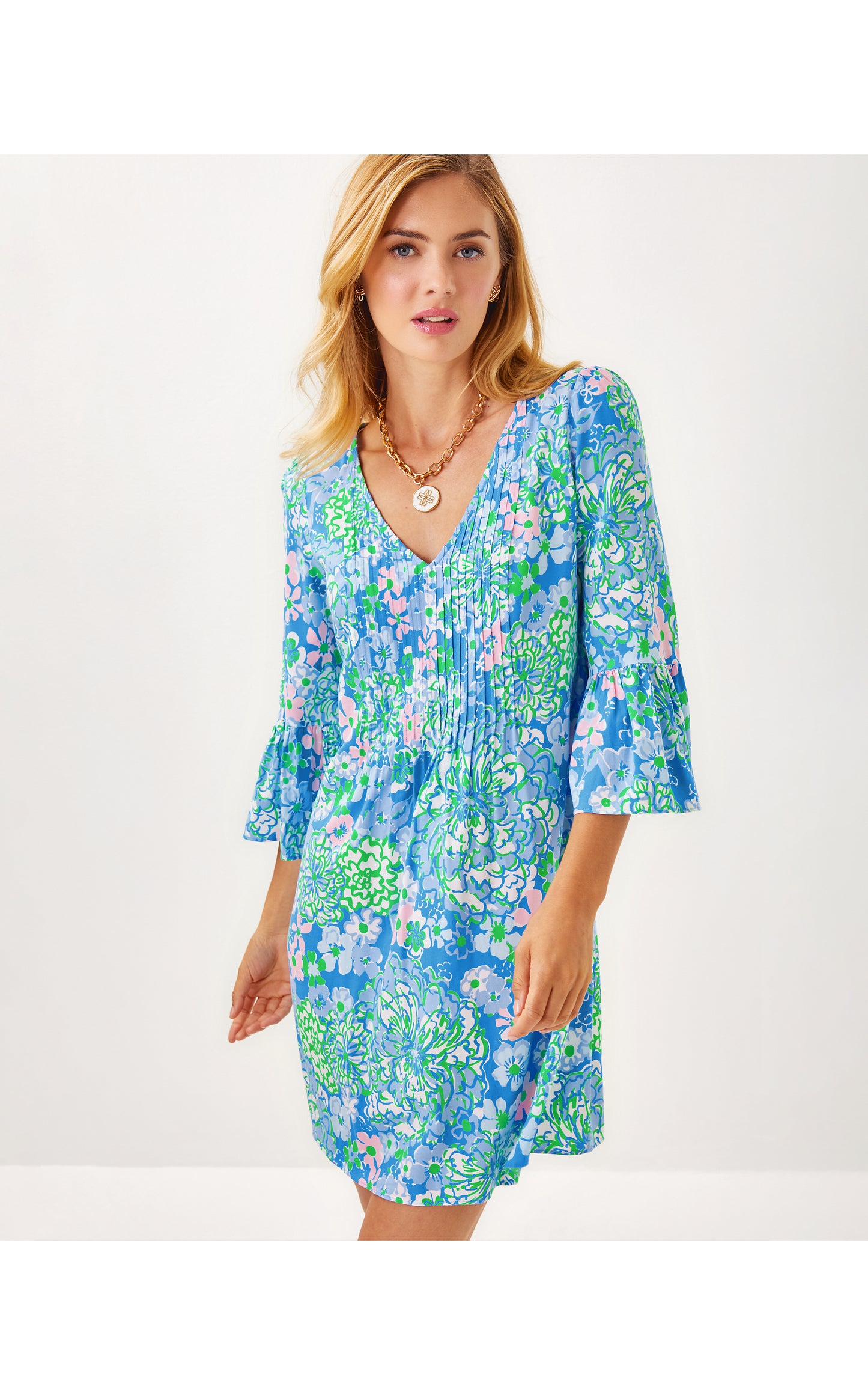 DANIKA 3/4 SLEEVE TUNIC DRESS