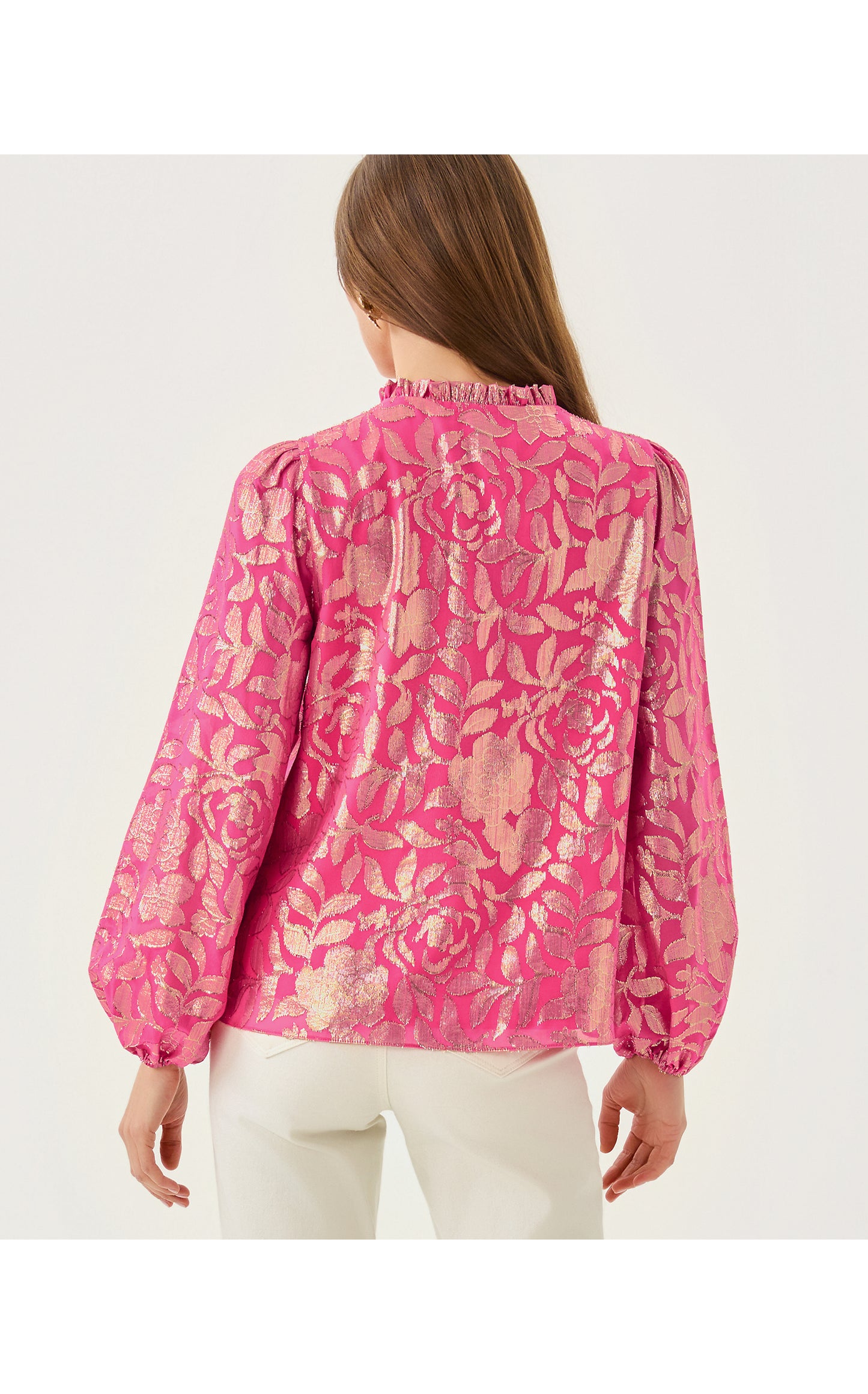 GIANA LONG SLEEVE SILK TOP