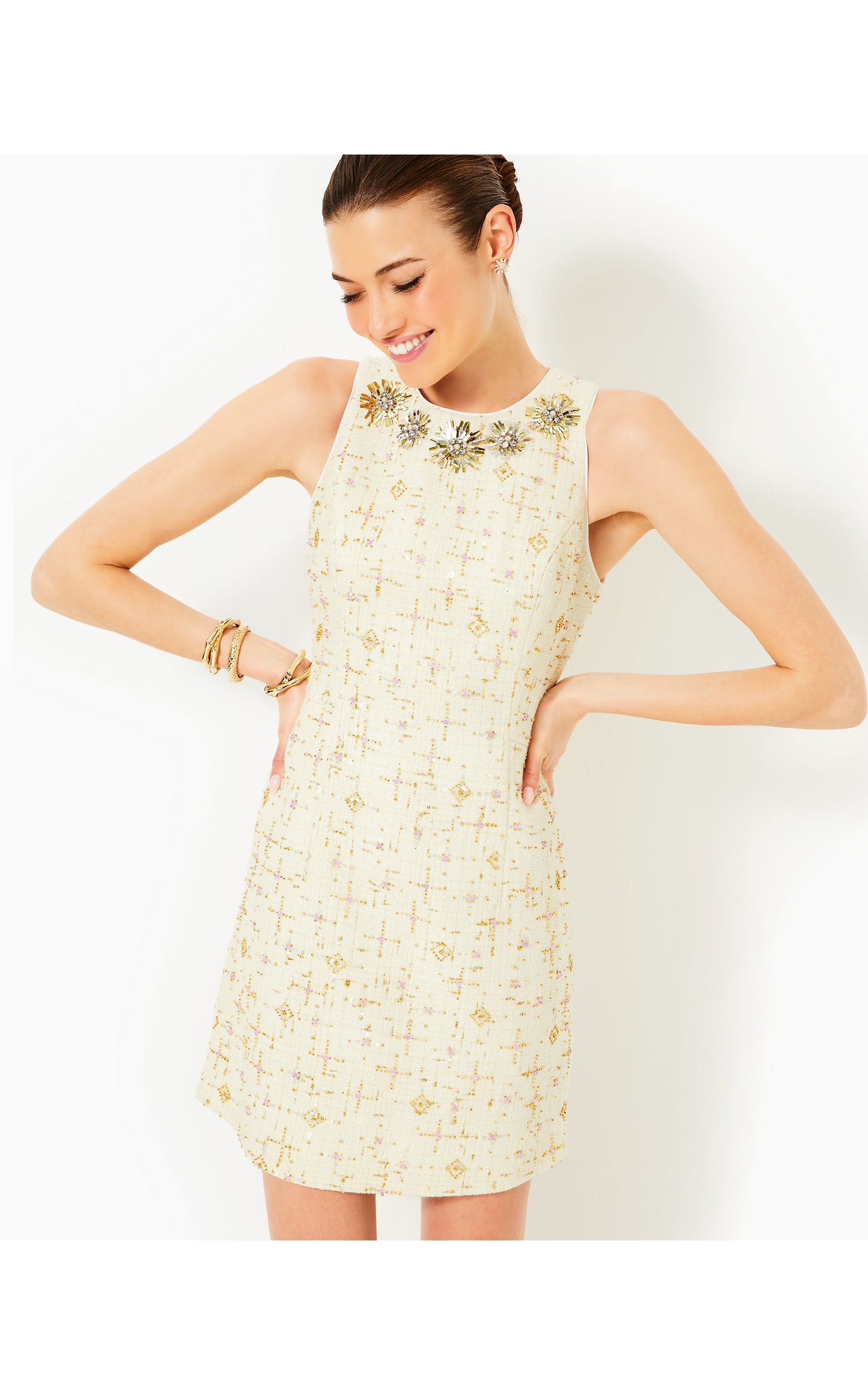 AUGUSTUS BEADED BOUCLE SHIFT