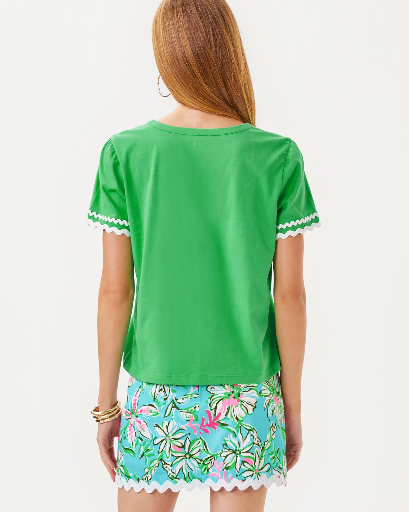 CLAIRMONT TRIMMED KNIT TOP