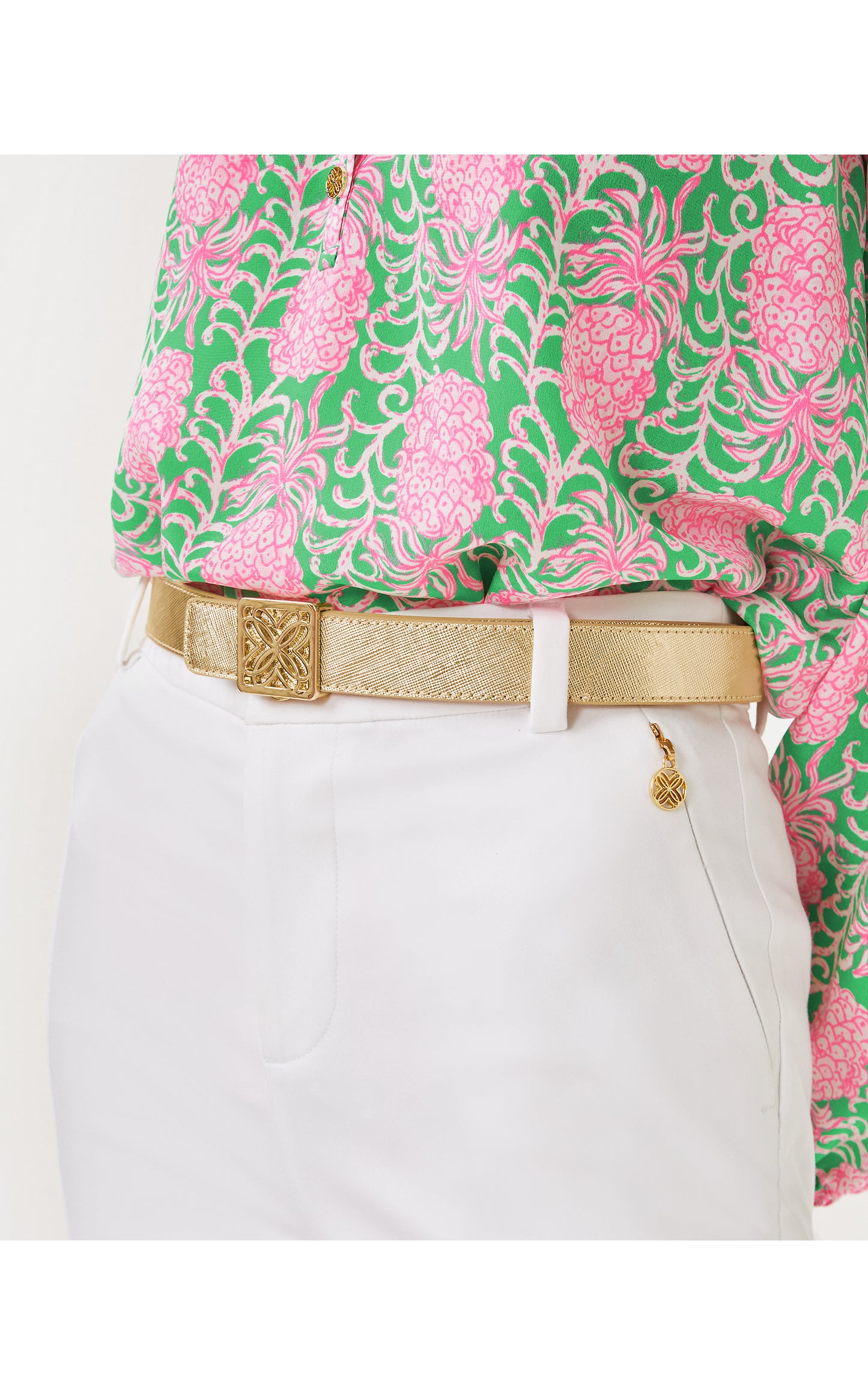LP SKINNY LEATHER LOGO BELT
