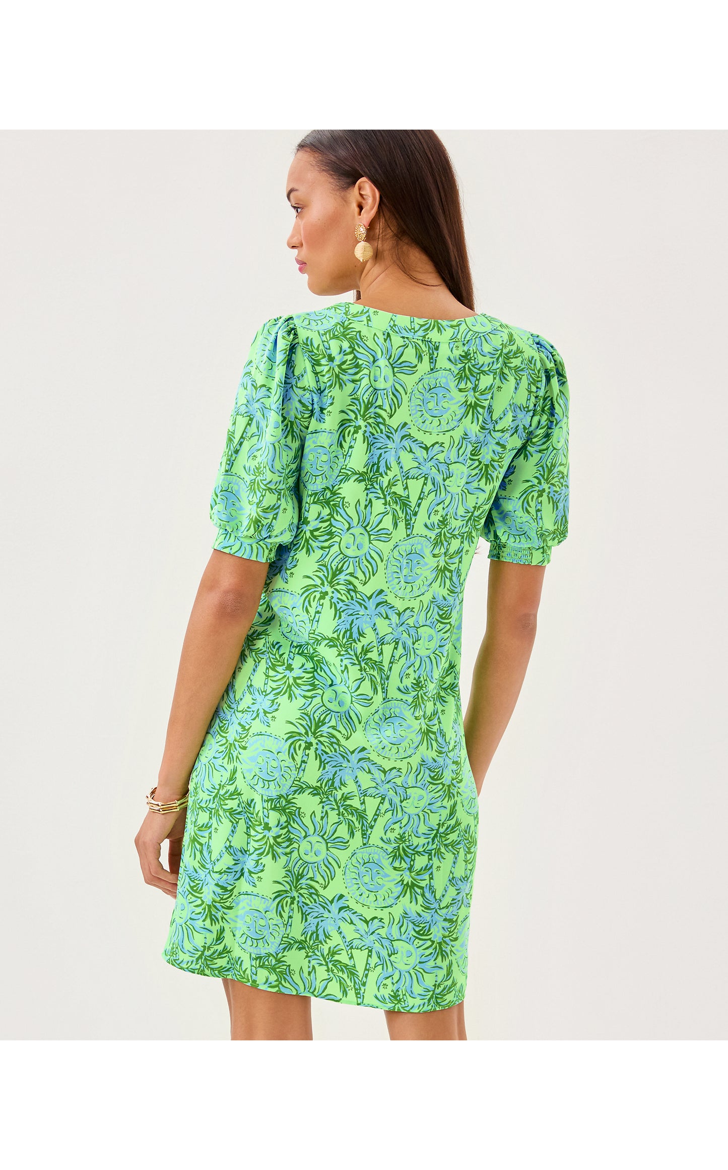 OLIVINE SHORT SLEEVE DRESS