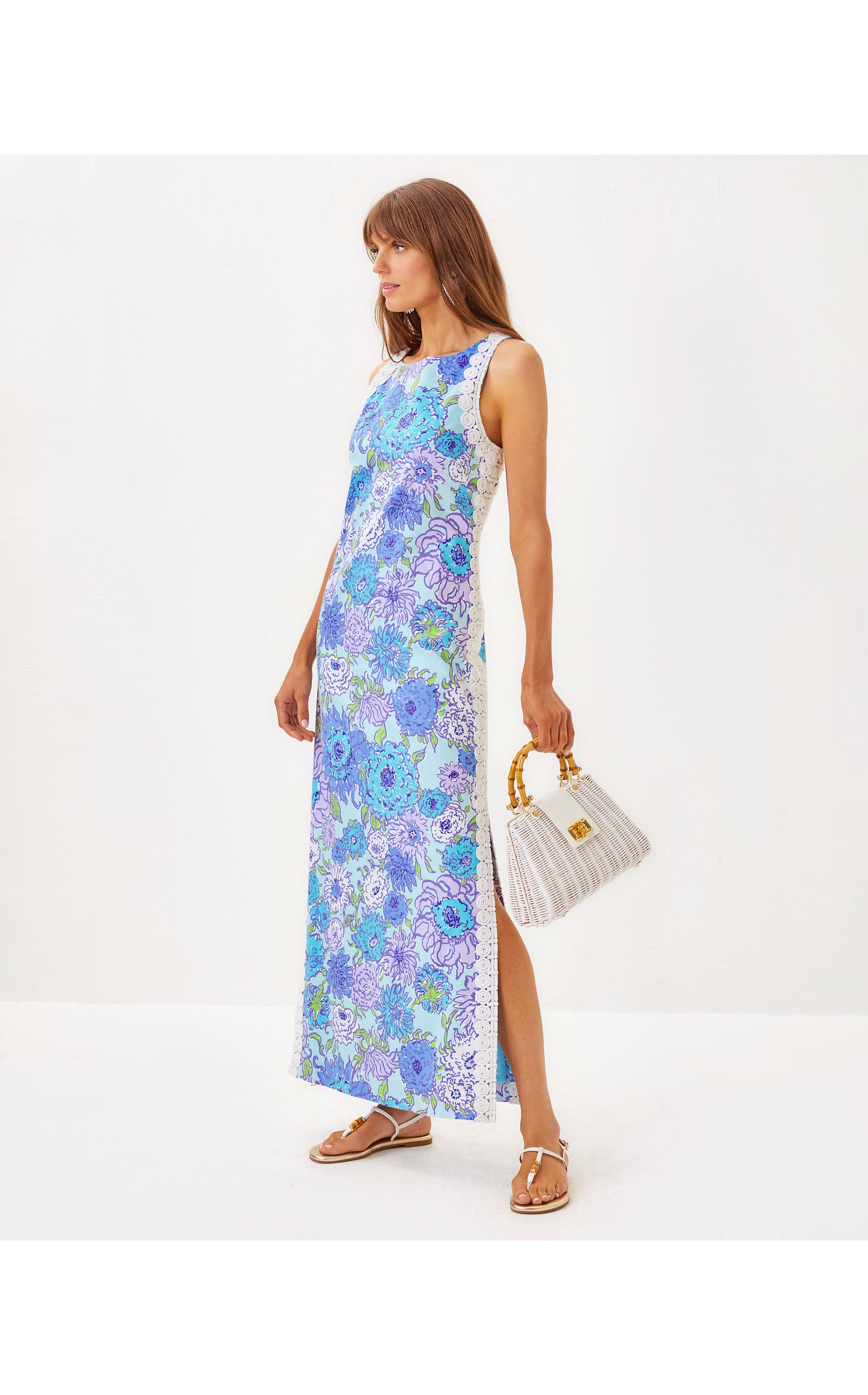MARLEIGH STRETCH MAXI SHIFT DRESS
