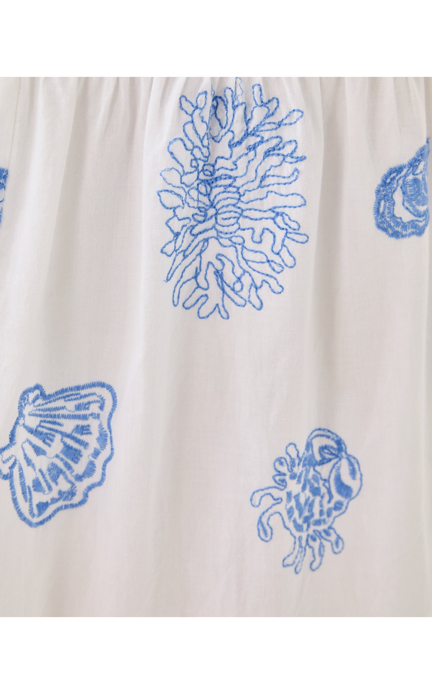 ZANNA EMBROIDERED COTTON MIDI DRESS