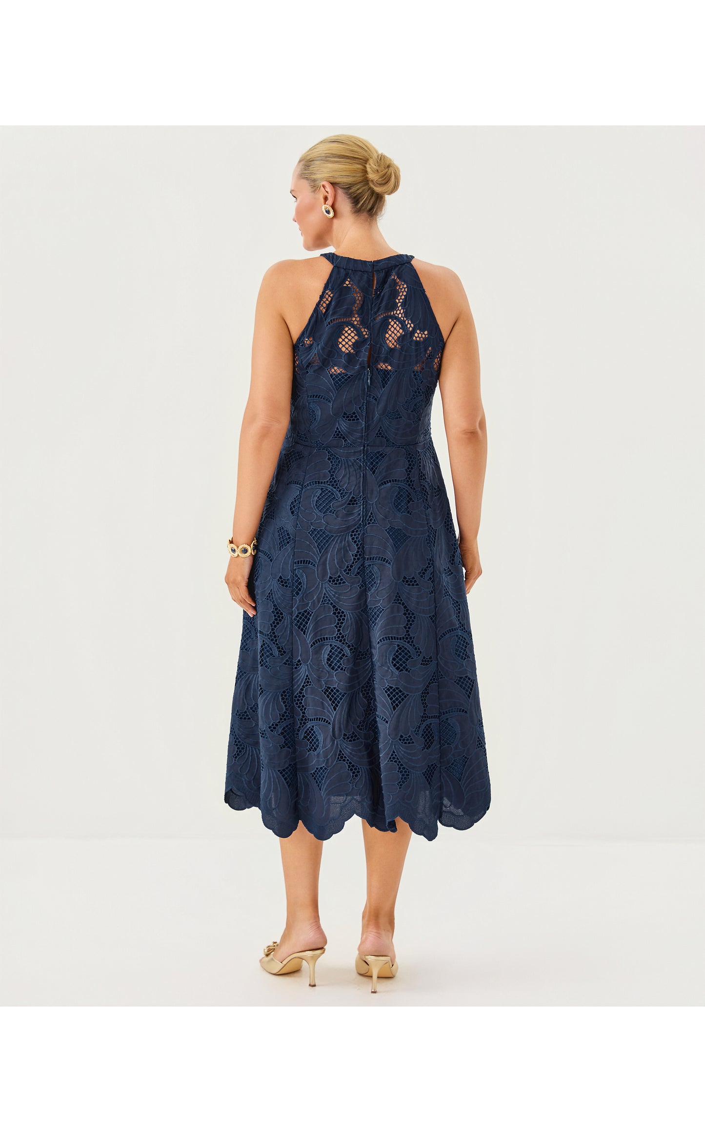 DENISE LACE MIDI DRESS