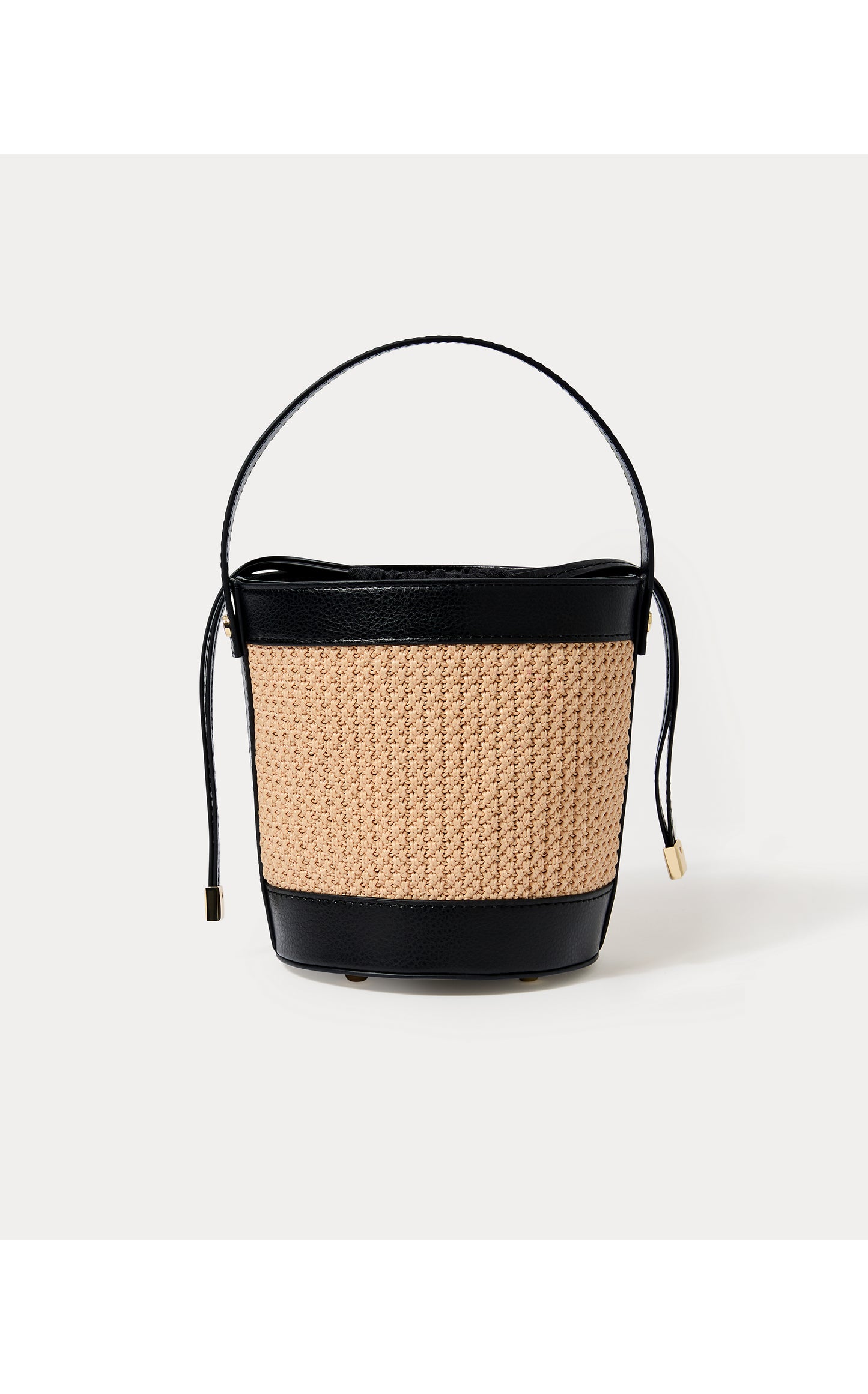 MALIA RAFFIA BUCKET BAG