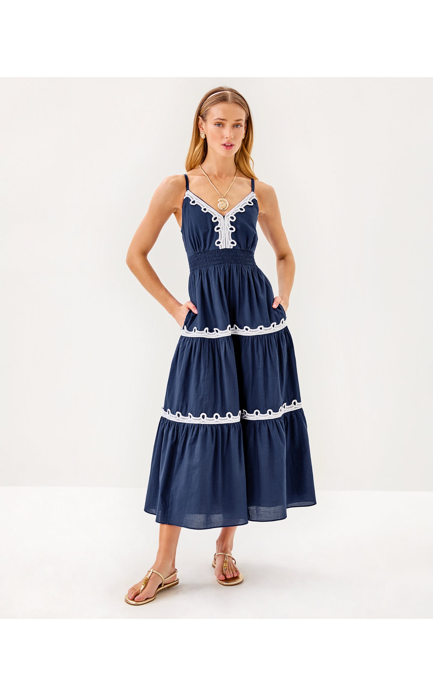 ZANNA COTTON MIDI DRESS