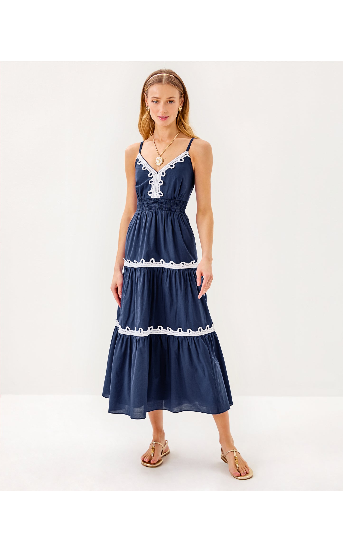 ZANNA COTTON MIDI DRESS