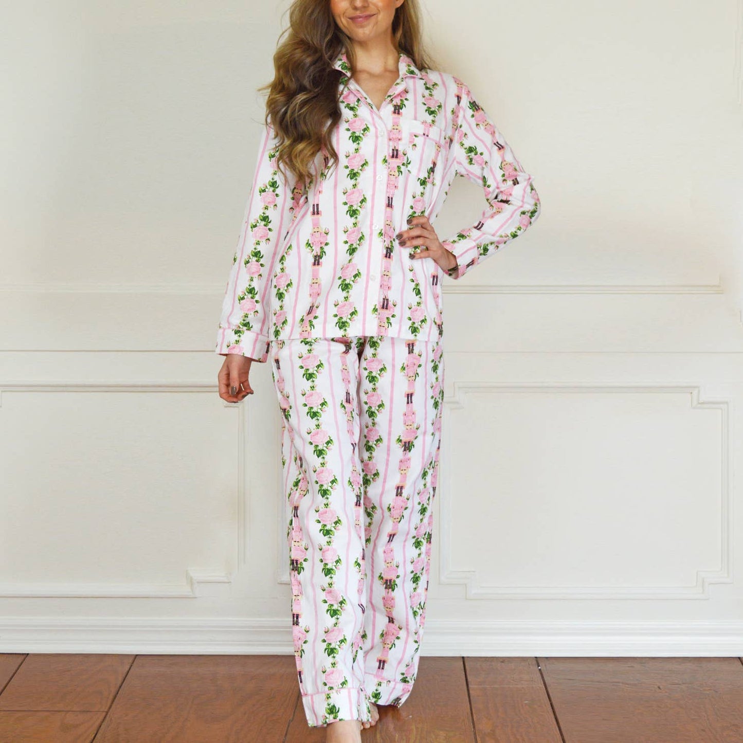 Nutcracker Stripe Flannel PJ Set