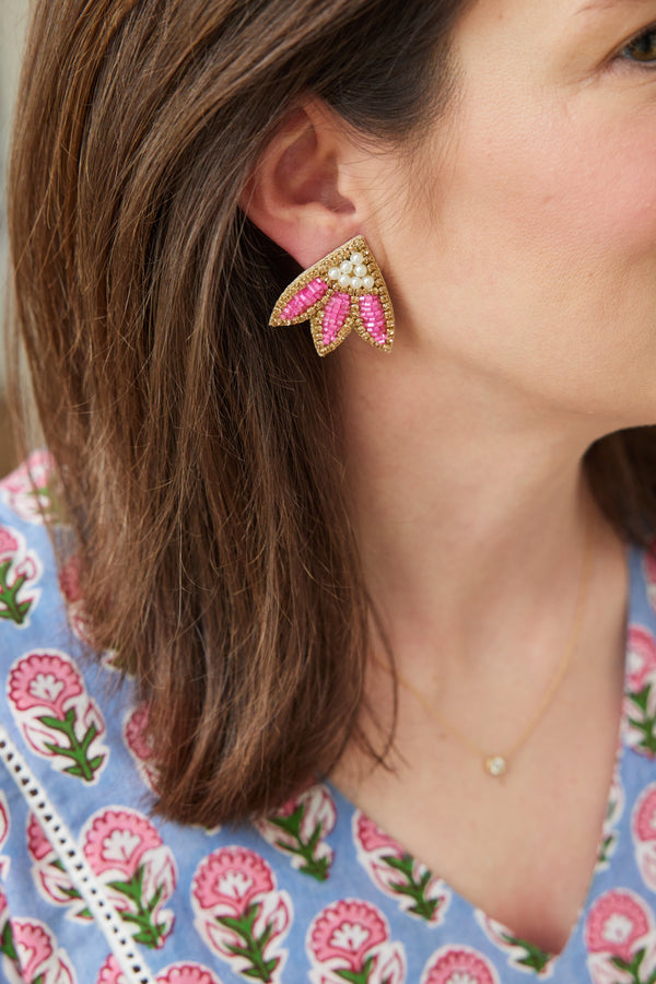 Calypso Studs in Pink