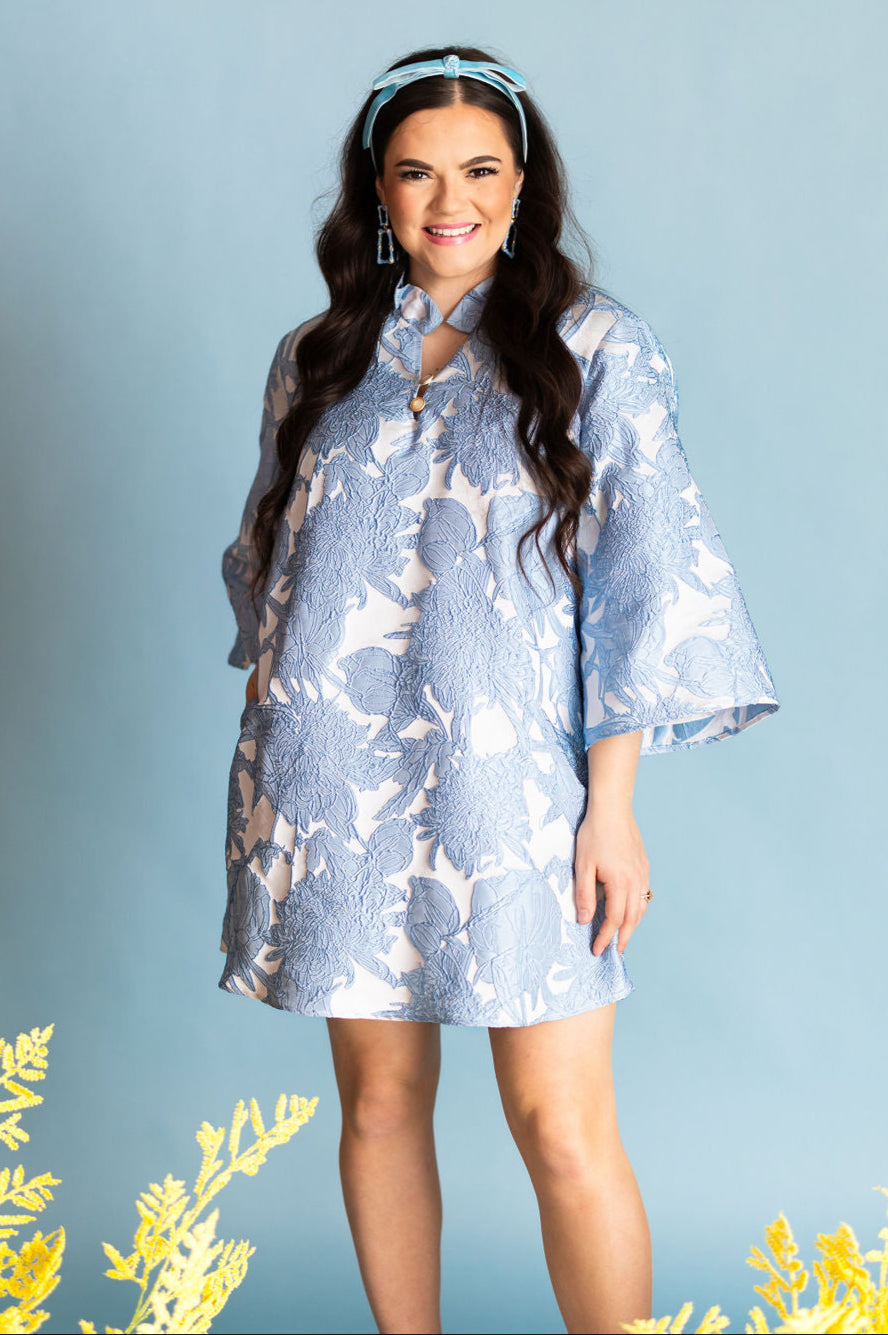 BC Caftan - Powder Blue Floral