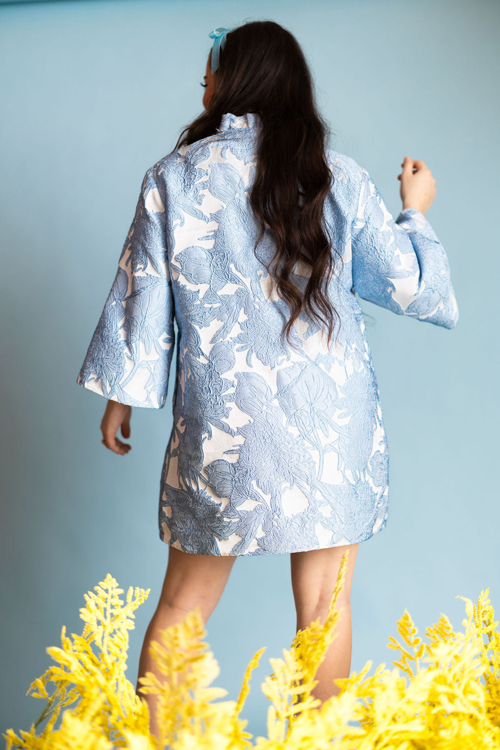BC Caftan - Powder Blue Floral