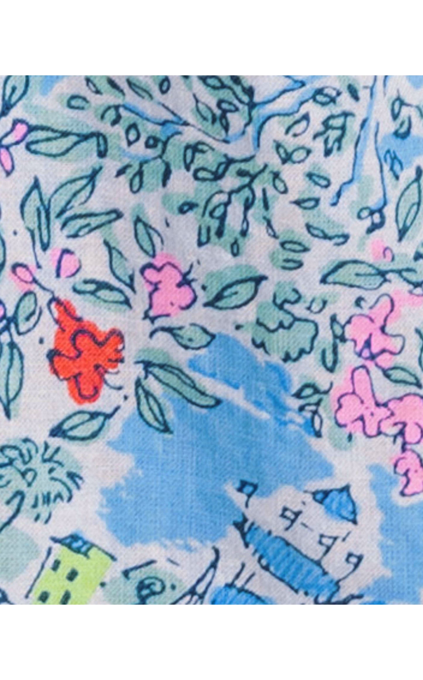 Men's Short Sleeve Lilly Love SC Sportshirt - Blue Peri