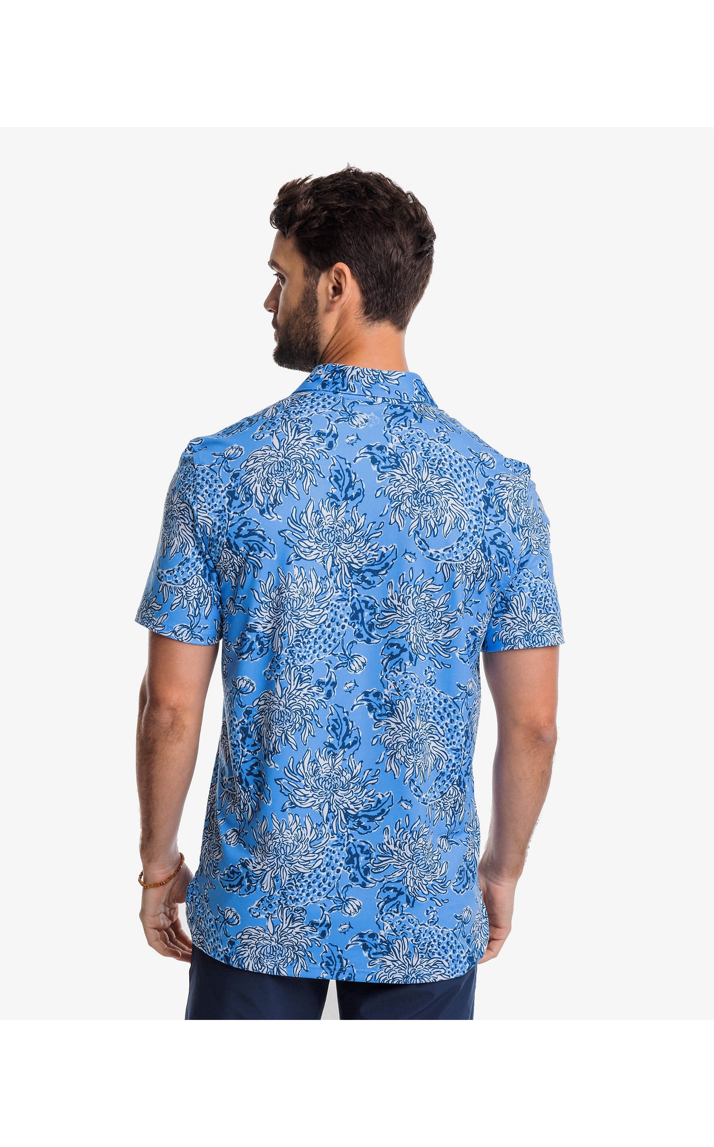 Men's Short Sleeve Ryder Croc and LockIt Polo - Boca Blue