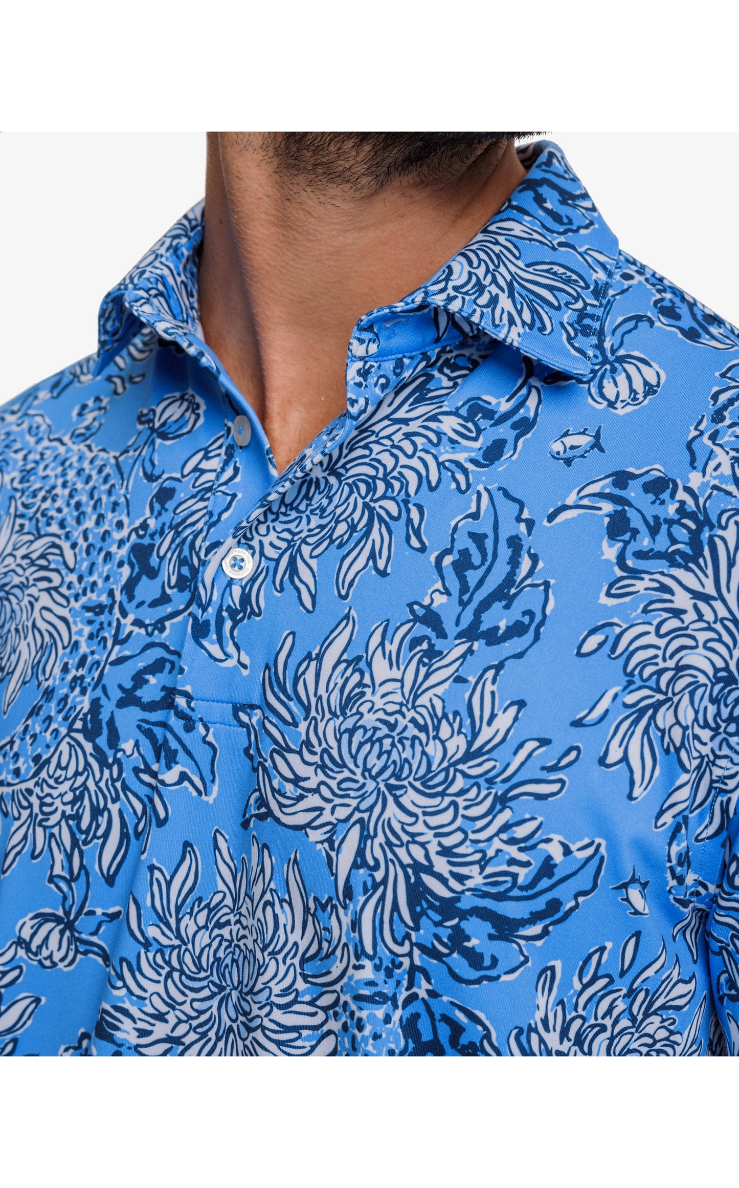 Men's Short Sleeve Ryder Croc and LockIt Polo - Boca Blue