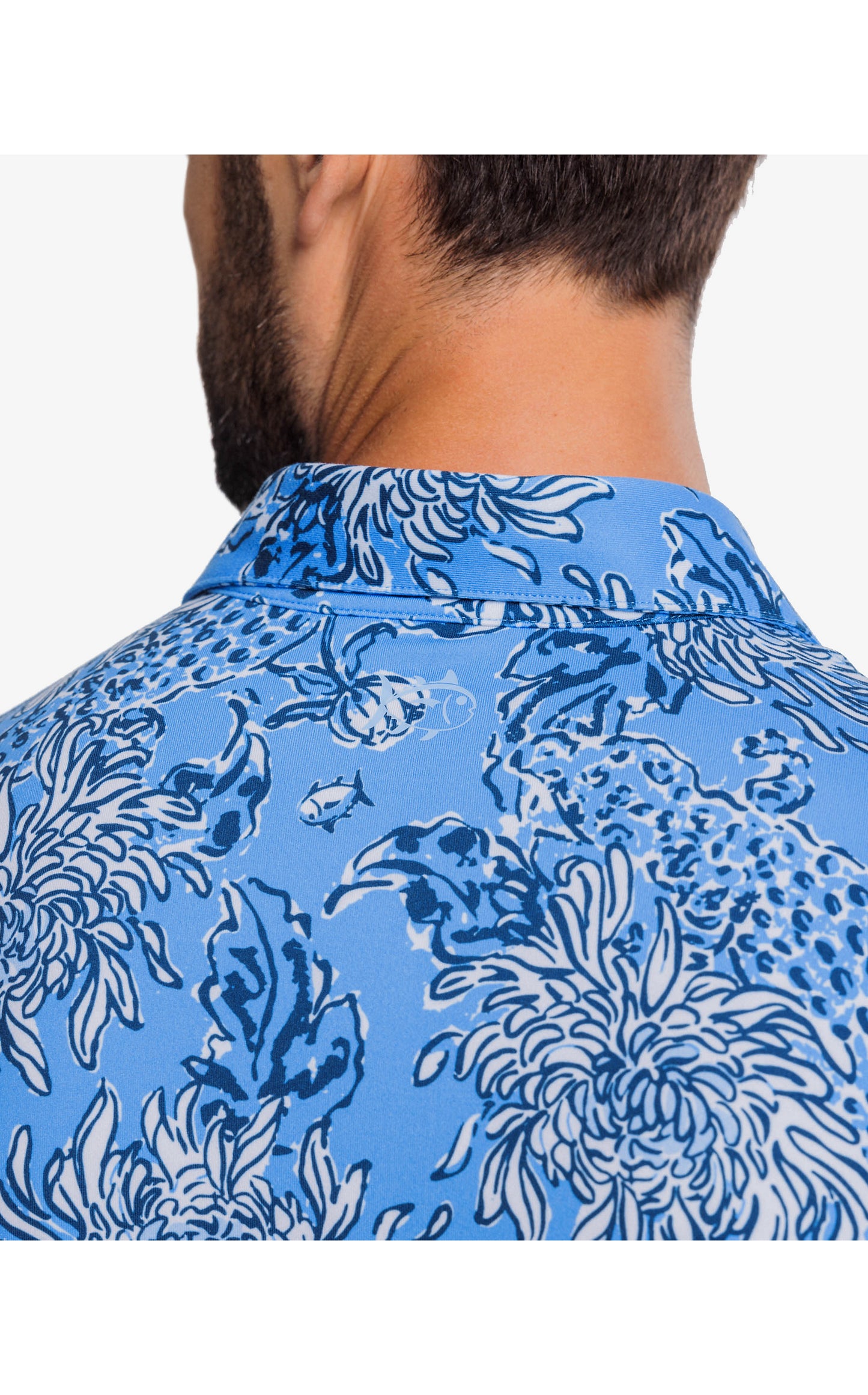 Men's Short Sleeve Ryder Croc and LockIt Polo - Boca Blue