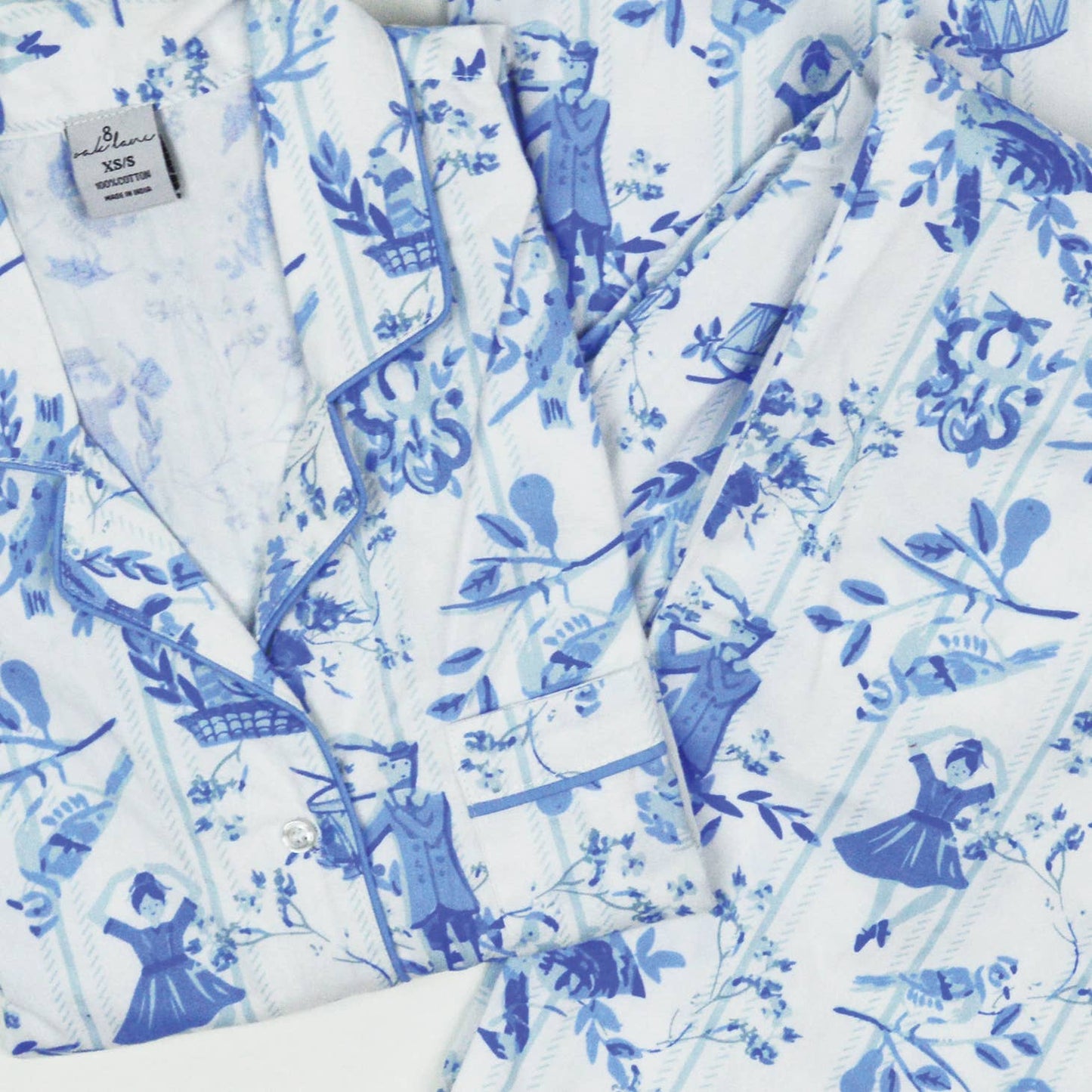 12 Days Toile Flannel PJ Set