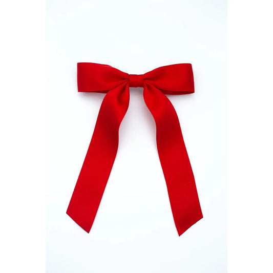 Florence Satin Bow Red