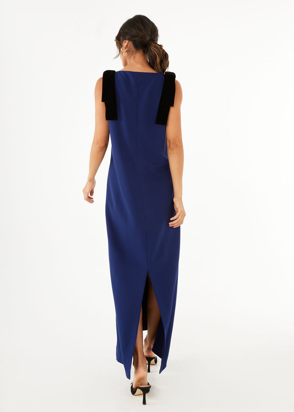 Michelle Gown Navy Crepe