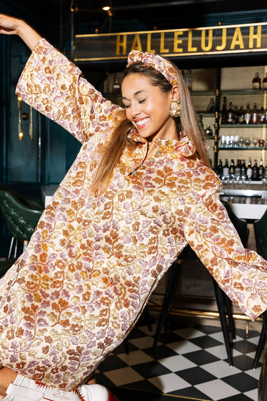 Caftan Metallic Fall Leaves