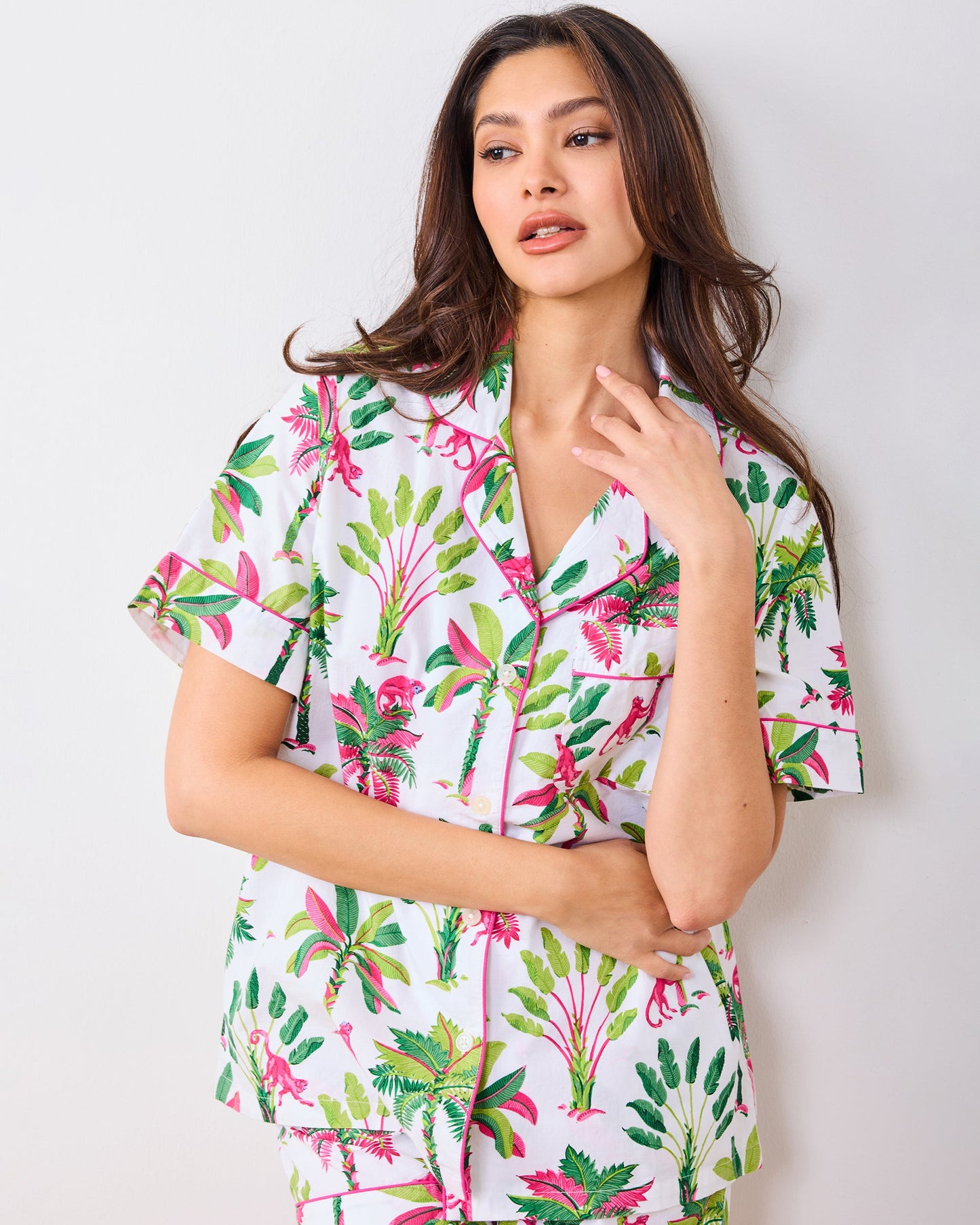 Royal Palms Short PJ Set