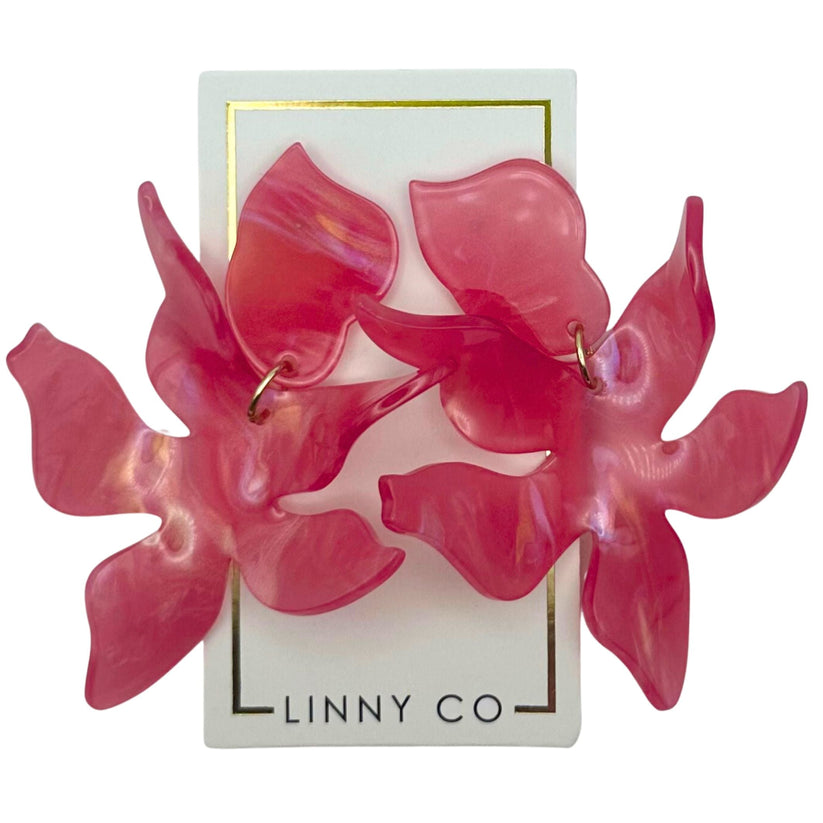 Flora Azalea Pink Earrings