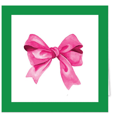 Pink Bow Enclosure Cards + Envelopes