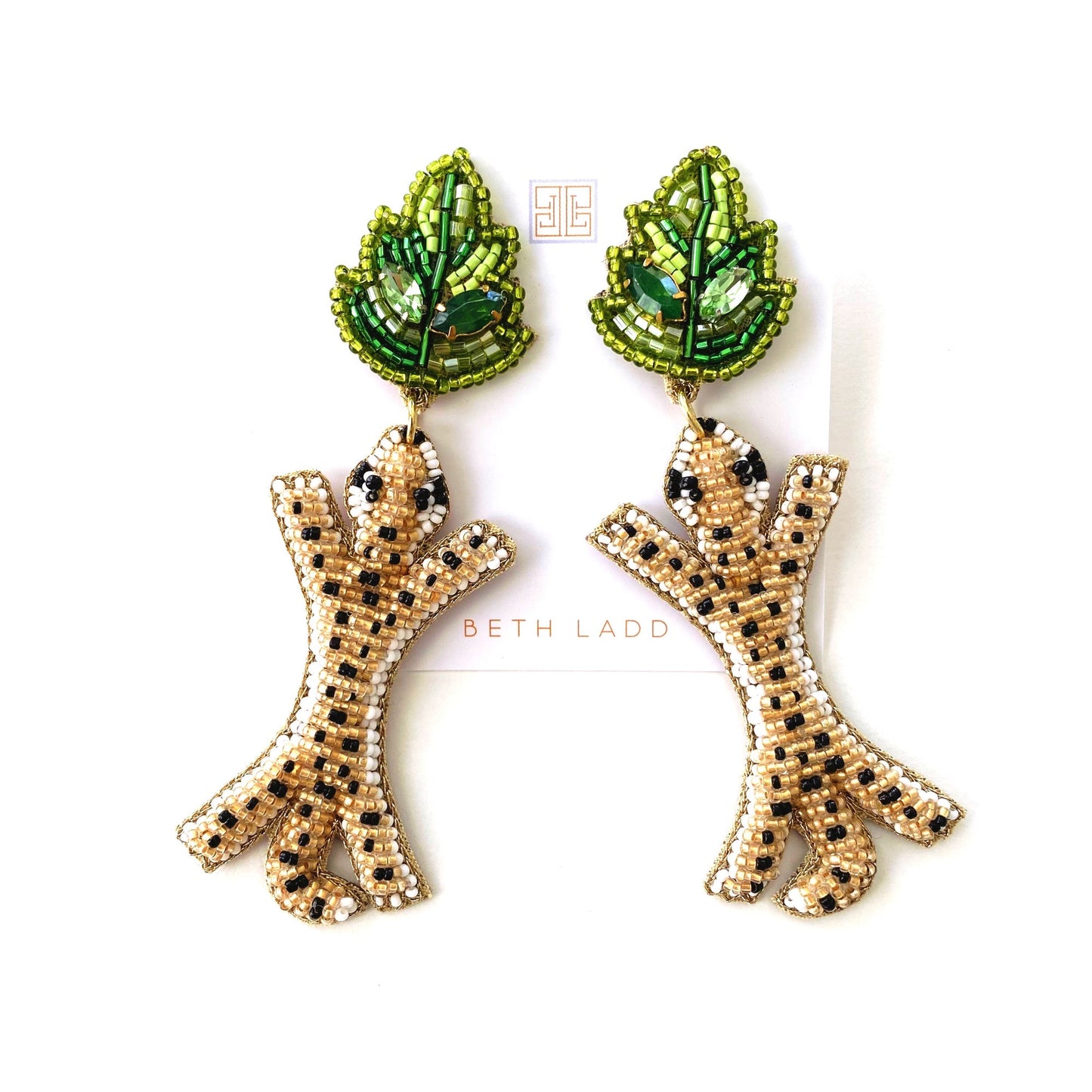 Leopard Leaf Earring