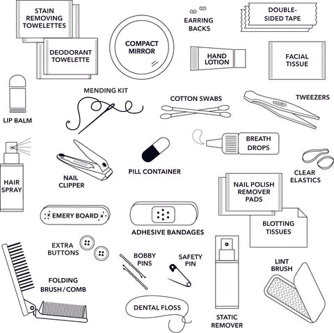 Spotted Shemergency Survival Kit Pink