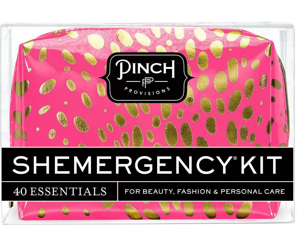 Spotted Shemergency Survival Kit Pink