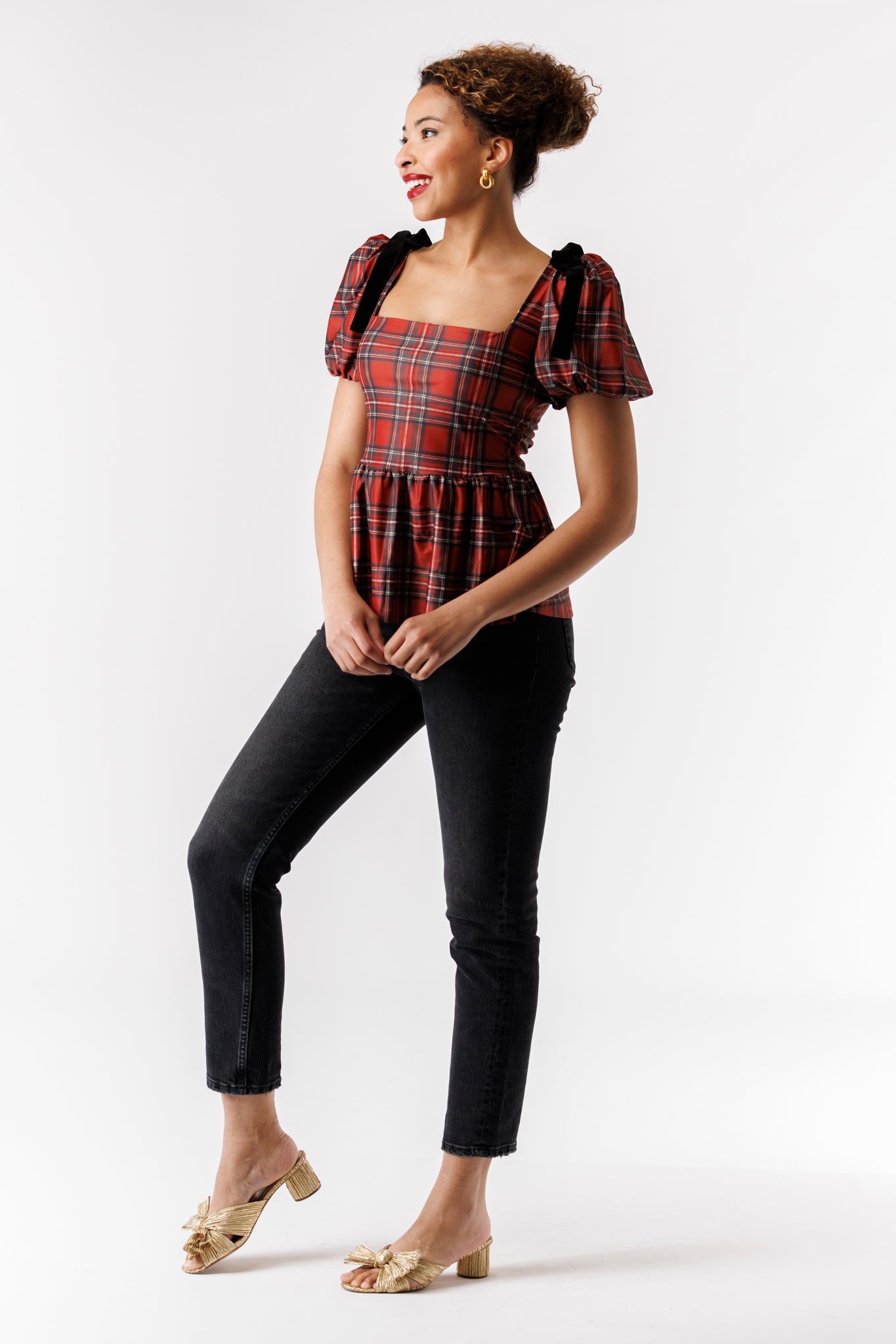 Oliver Top Merry Tartan