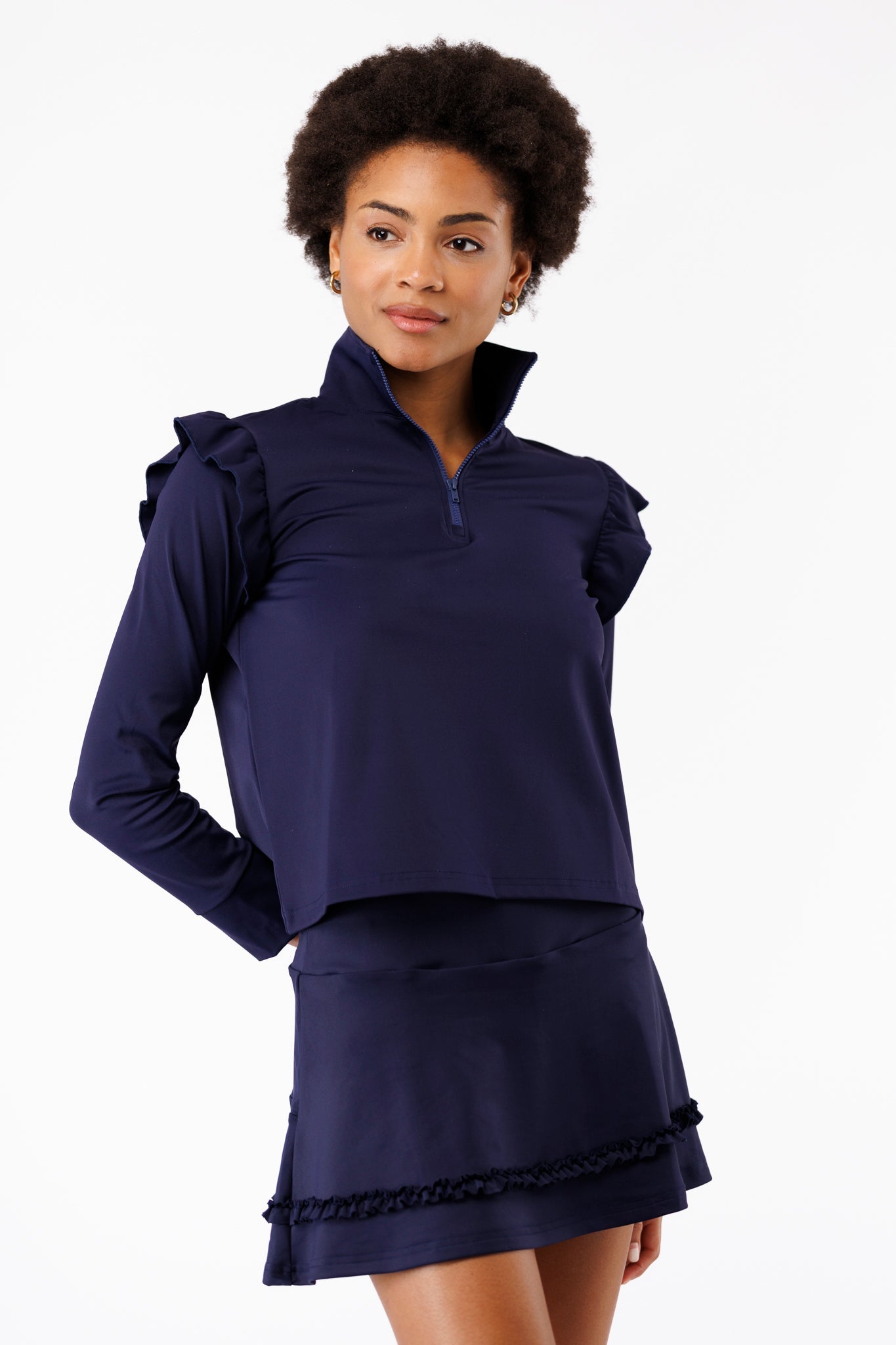 Grayson 1/4 Zip-Navy