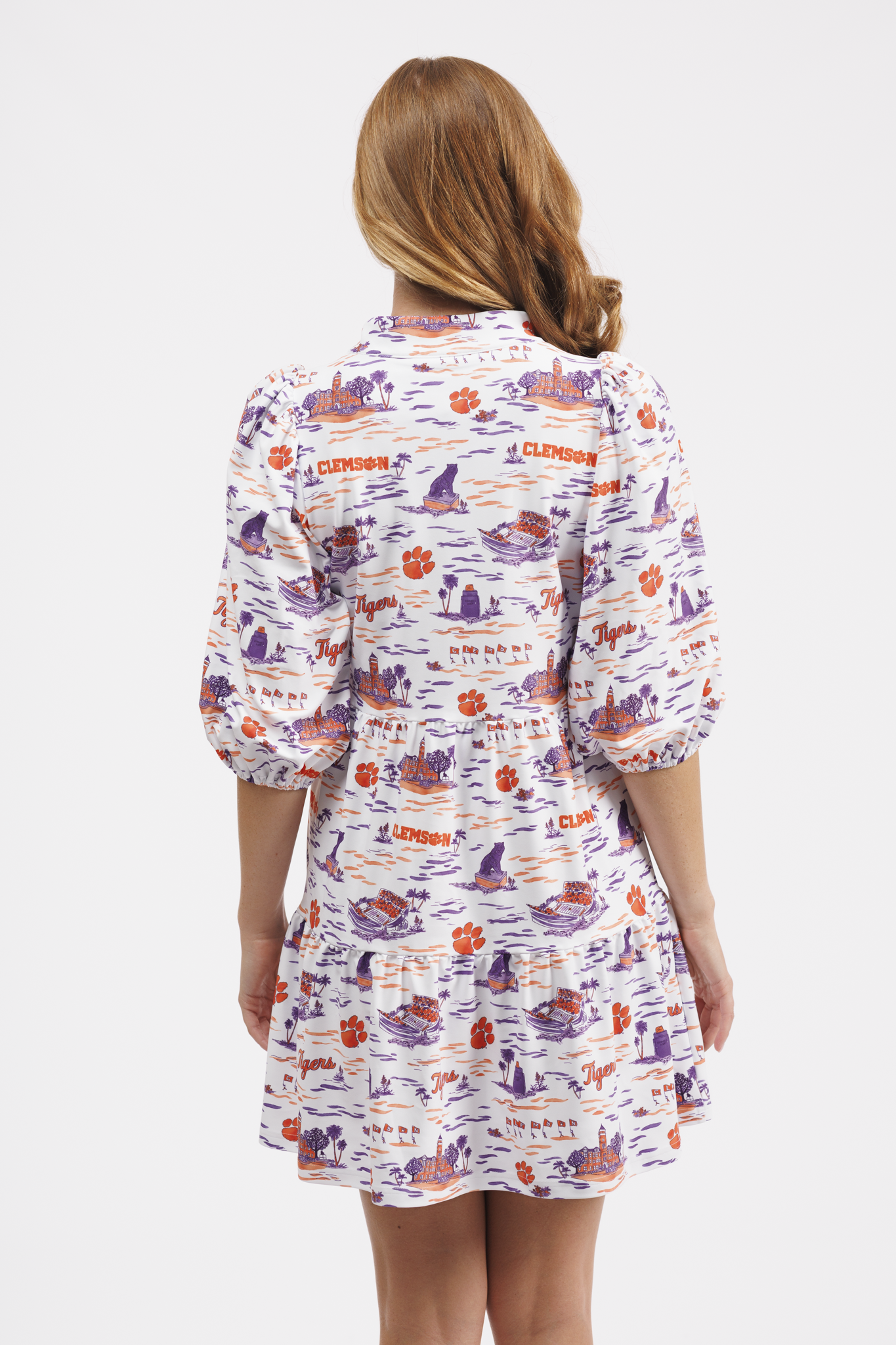 TORY DRESS - CLEMSON TOILE