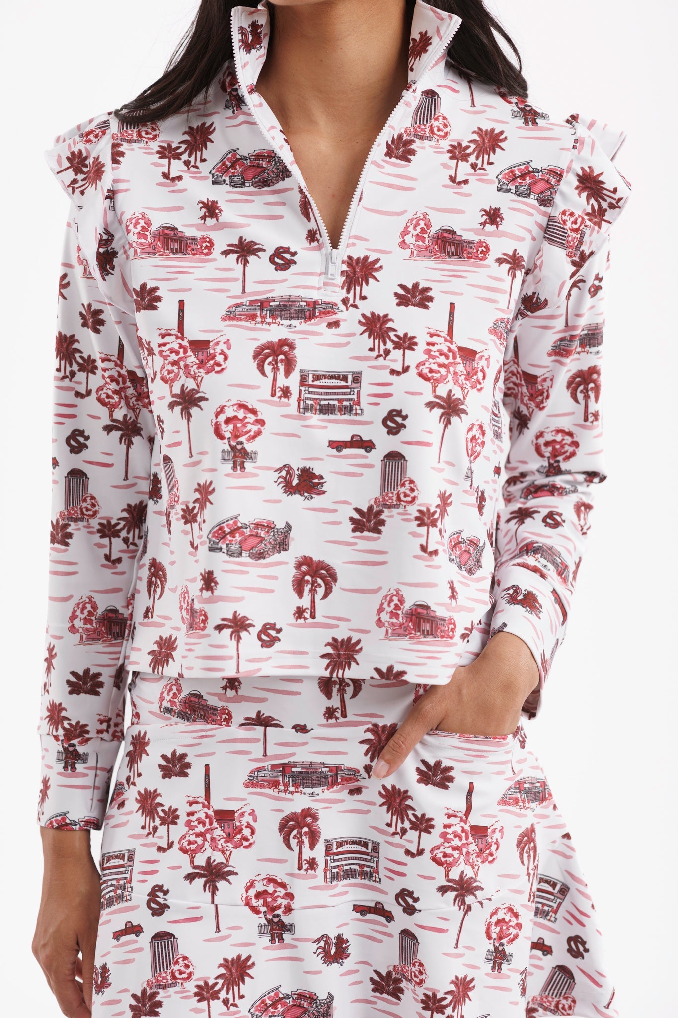 MOLLY SKORT - GAMECOCK TOILE