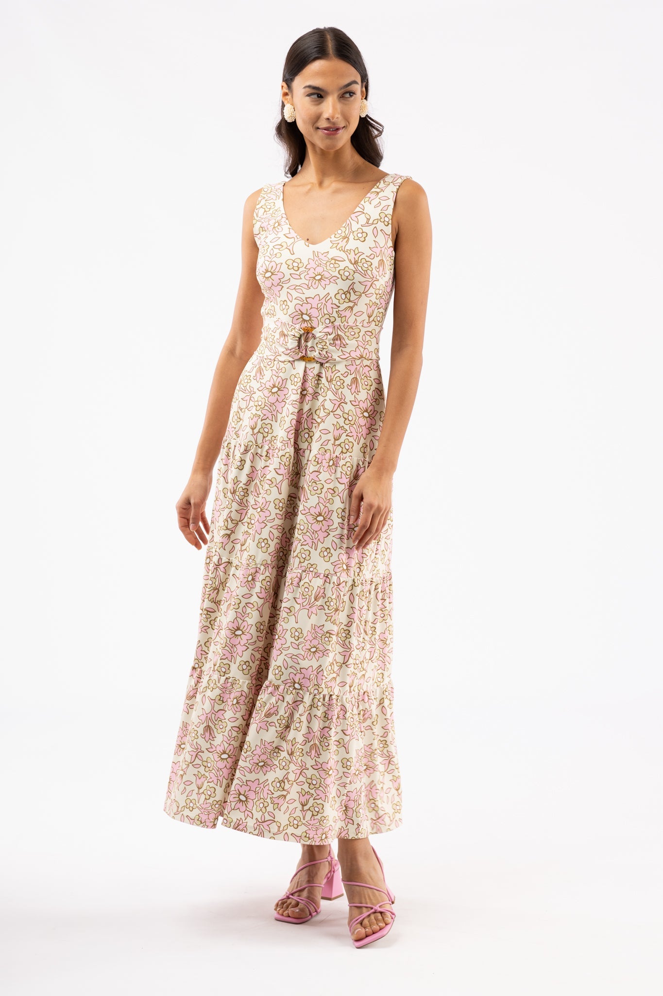 Ginger Dress- Macaron Petals