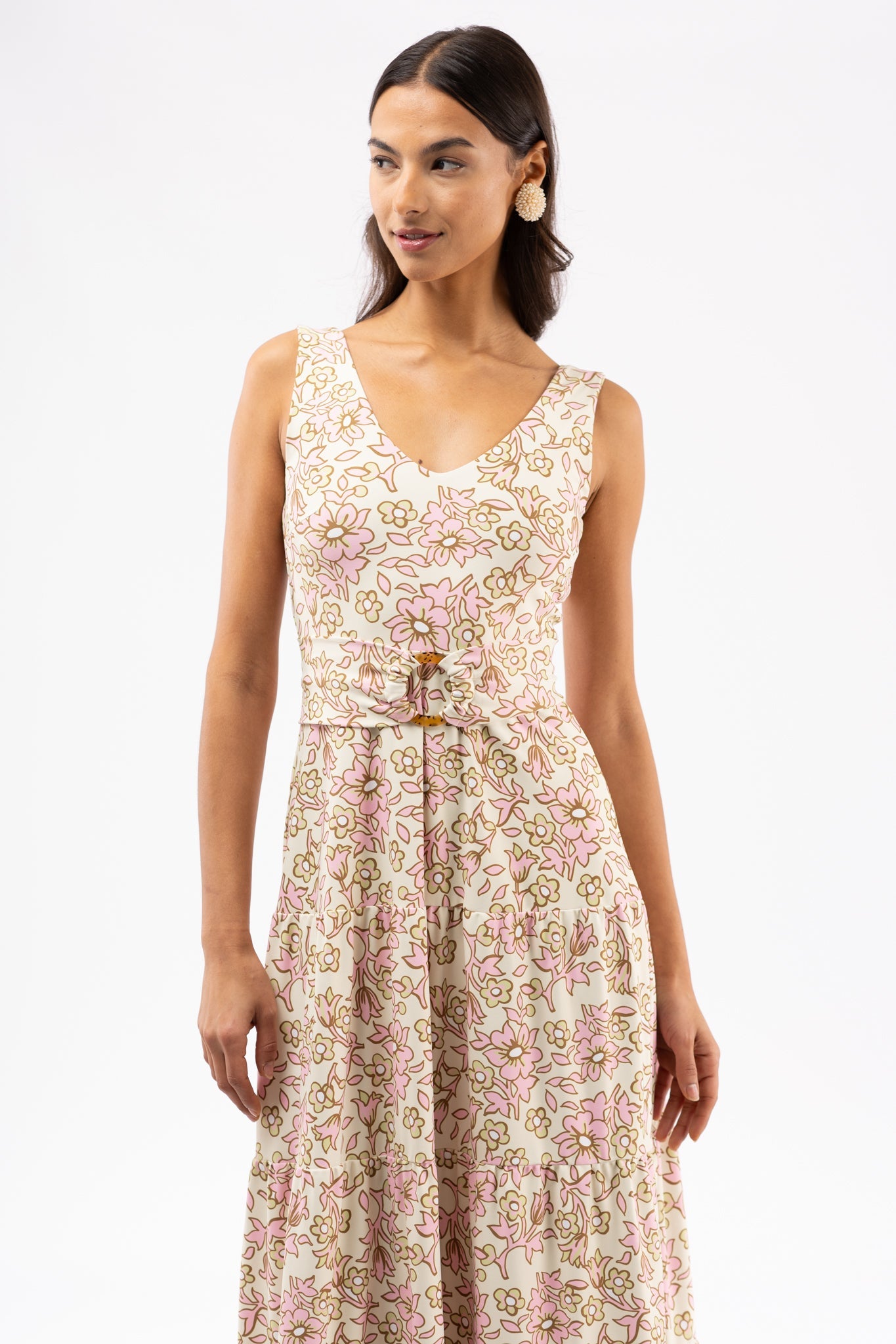 Ginger Dress- Macaron Petals