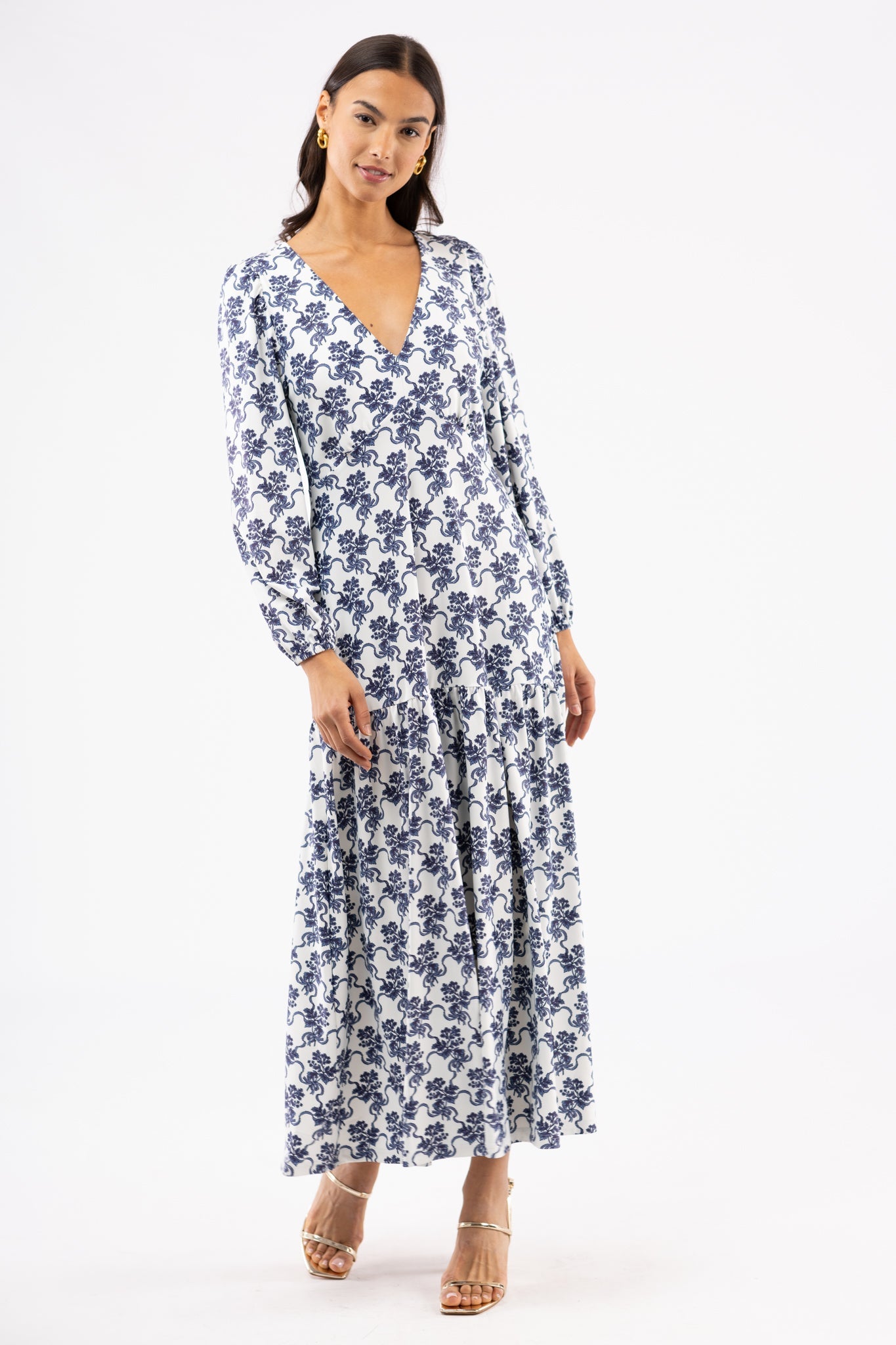 The LA Dress Ribbon Bouquet Navy