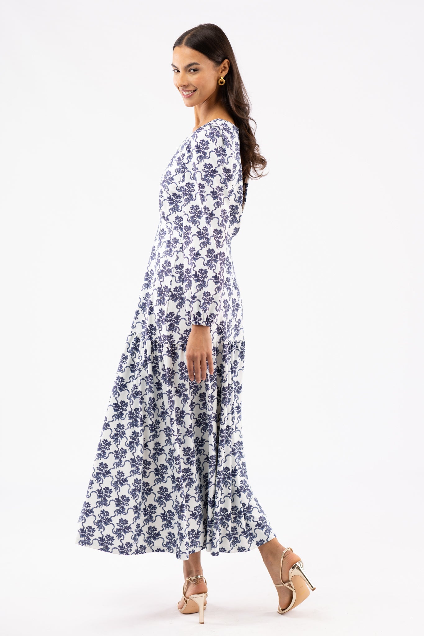 The LA Dress Ribbon Bouquet Navy