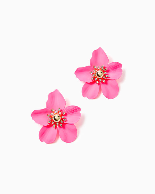 Oversized Orchid Earrings