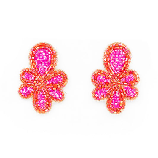 Mercer Earring Pink and Red