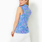 FRIDA SLEEVELESS RUFFLE POLO