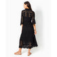 AMRITA MIDI DRESS - ONYX - SOIREE EYELET