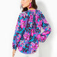 SAIGE LONG SLEEVE SILK TOP