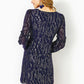CLEME LONG SLEEVE SILK DRESS