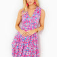 FAYE V-NECK RUFFLE DRESS