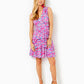 FAYE V-NECK RUFFLE DRESS