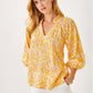 LOURDES 3/4 SLEEVE COTTON TOP