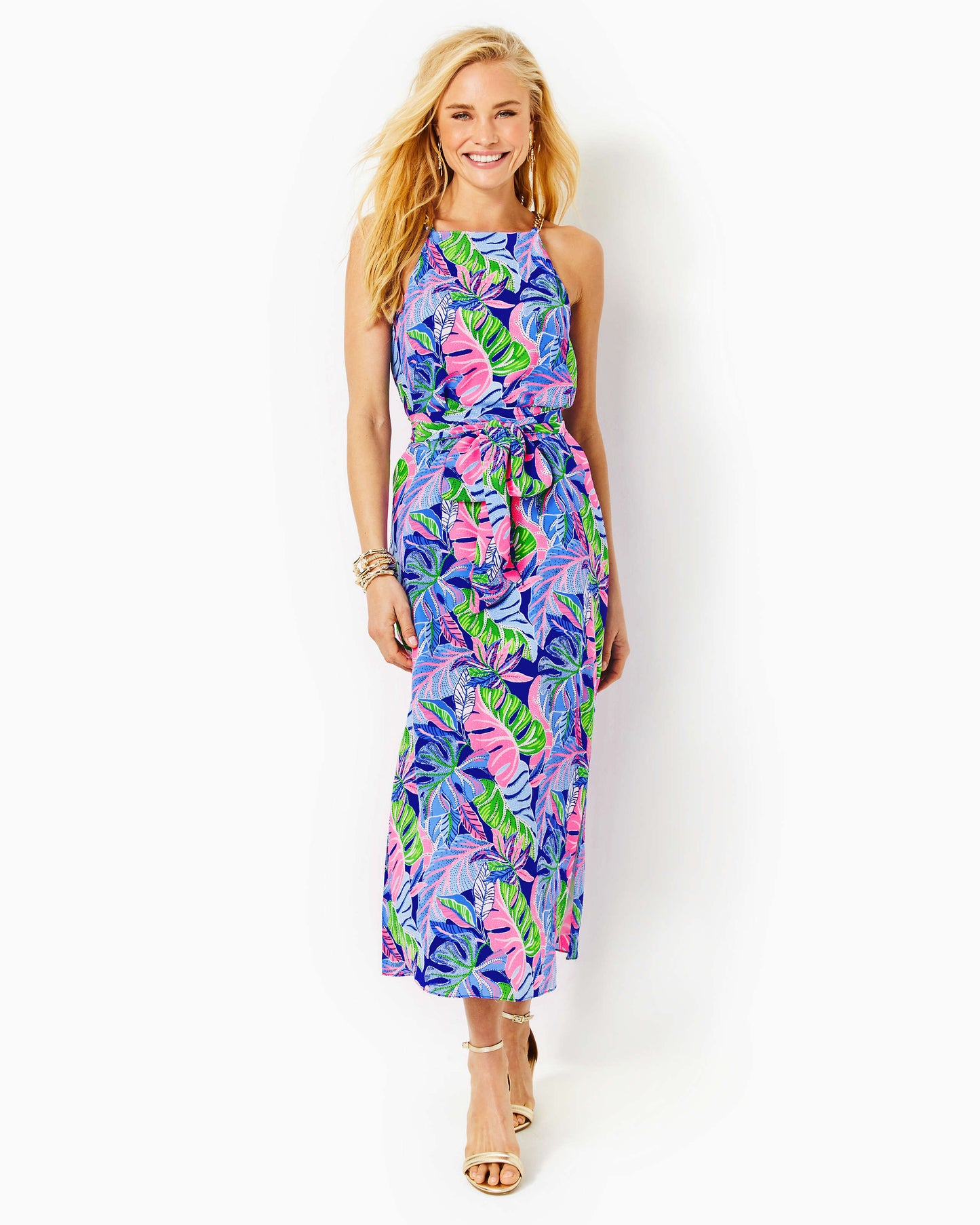 JOANNAH SILK MIDI DRESS