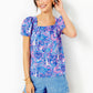 KEATING SHORT SLEEVE LINEN TOP