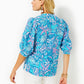 MIALEIGH ELBOW SLEEVE LINEN TOP